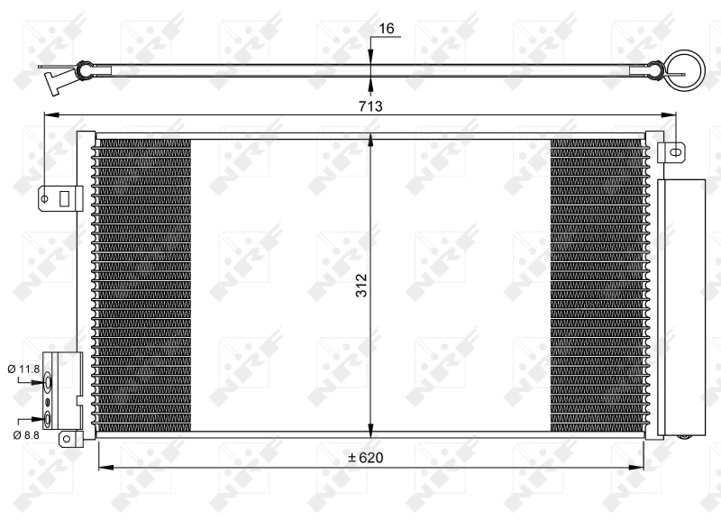 Купить 35750 NRF Радиатор системы охлаждения кондиционера