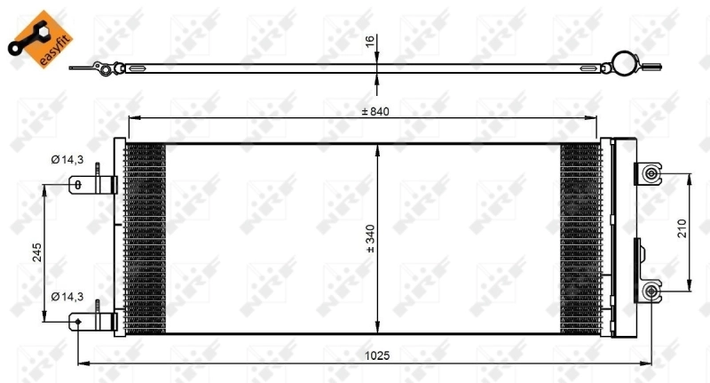 Радиатор охлаждения кондиционера VALEO 815125