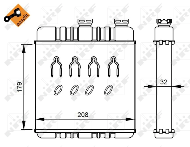 Радиатор отопителя NRF 54279
