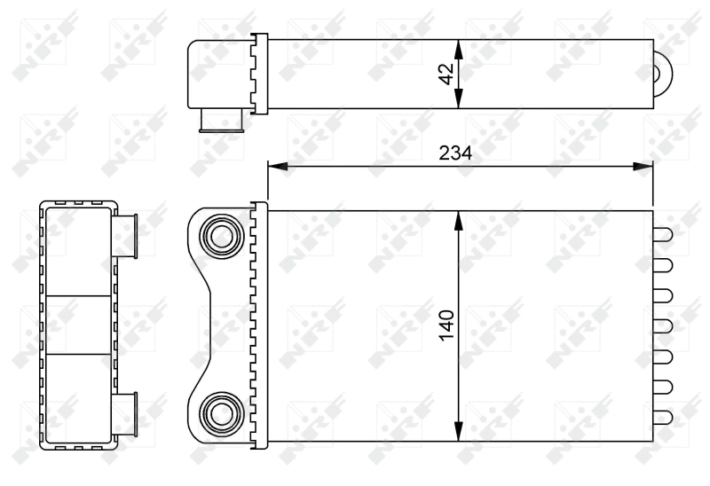 Radiador de forno (de aquecedor) Seat Exeo 3R5