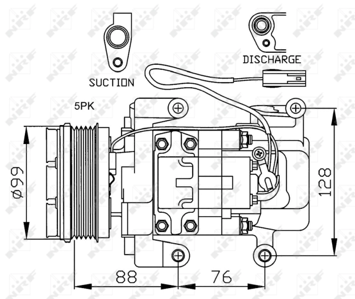 Компрессор системы кондиционирования Thermotec KTT040070 цена, от 126.83 USD