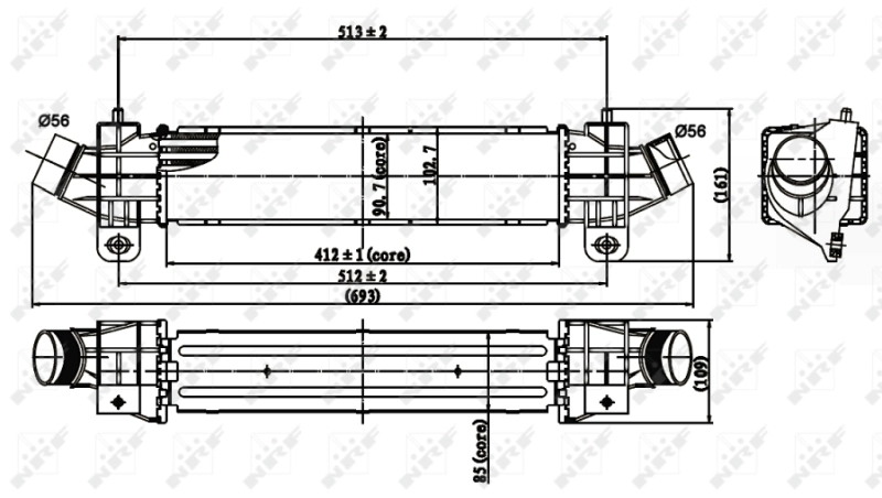 Система охлаждения наддувочного воздуха Ford Mondeo III седан (B4Y) (2000 - 2007) цена, от 31.95 USD