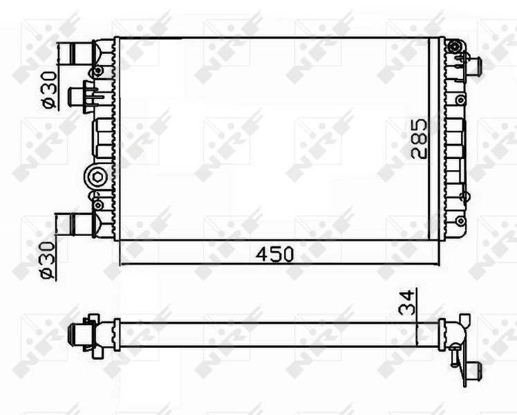 Купить 53602 NRF Радиатор водяной