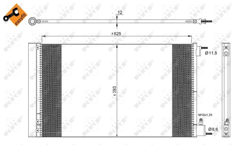 Радиатор кондиционера 35912 NRF