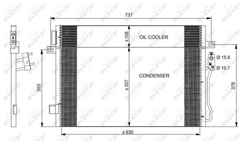 Конденсатор кондиционера NRF 350098 цена, от 129.77 USD