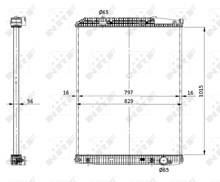 Радиатор охлаждения двигателя Mercedes A9425003503 цена, от 402.84 USD