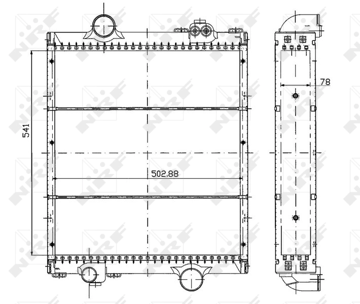 Радиатор 50494 NRF