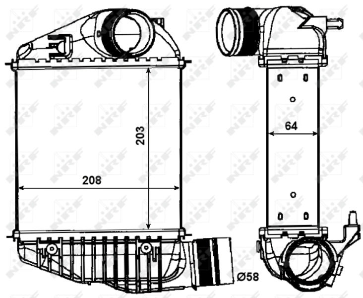 Интеркулер 30015 NRF