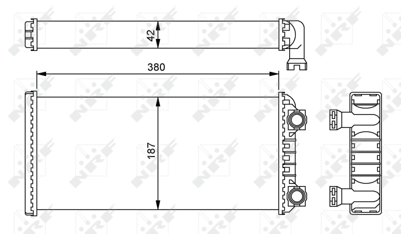 Радиатор отопителя NRF 54244