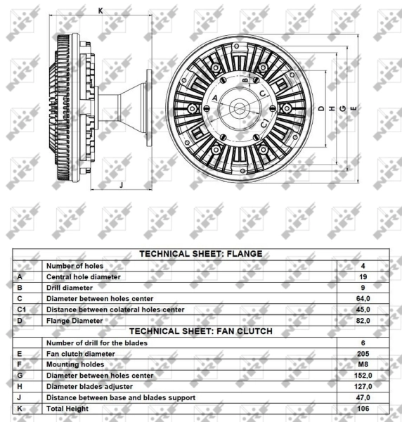 Вискомуфта вентилятора A9062000922 Mercedes