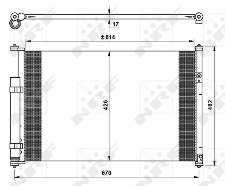 Радиатор кондиционера 42260066 AND