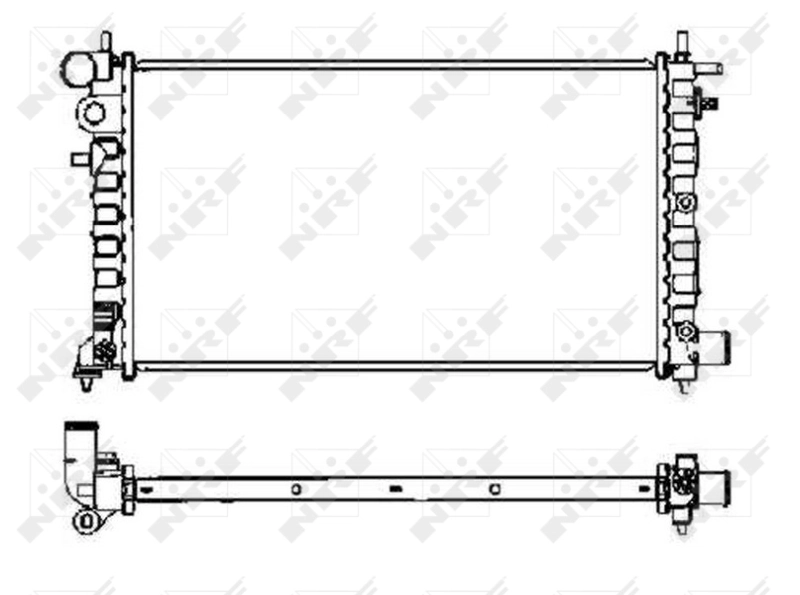 Купить 58068 NRF Радиатор водяной