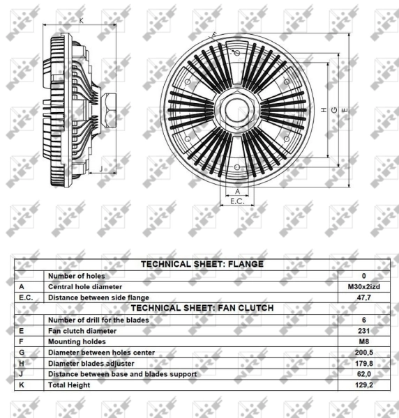Муфта вентилятора NRF 49092