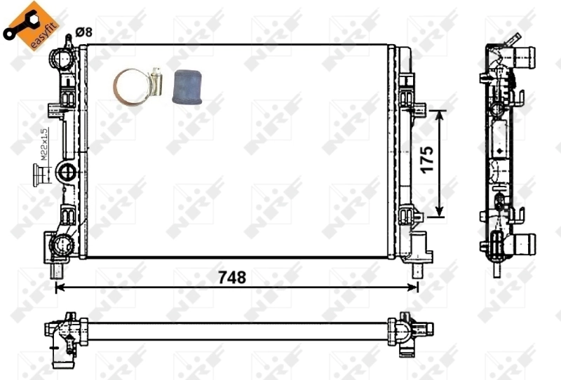 Радиатор охлаждения NRF 53024