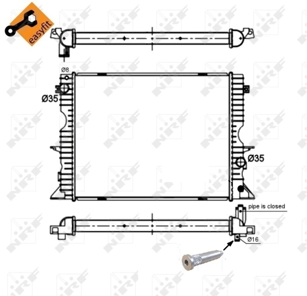 Радиатор PCC001020 Britpart