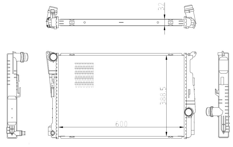 Радиатор охлаждения NRF 59228