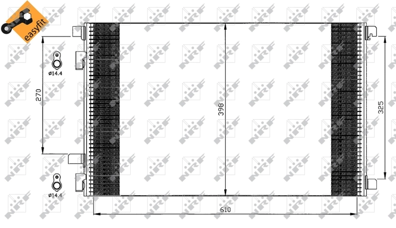 Радиатор кондиционера 35449 NRF