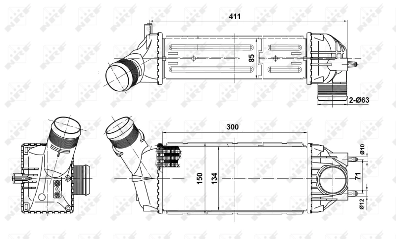 Интеркулер 30908 NRF
