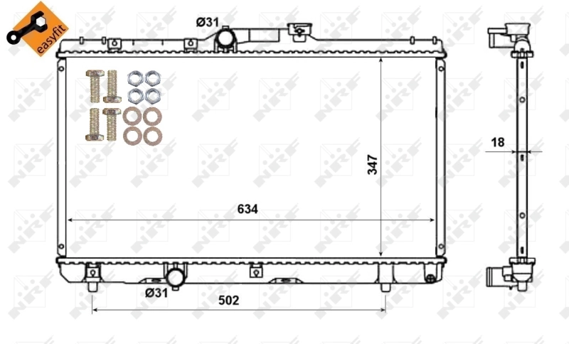 Радиатор охлаждения NRF 507594
