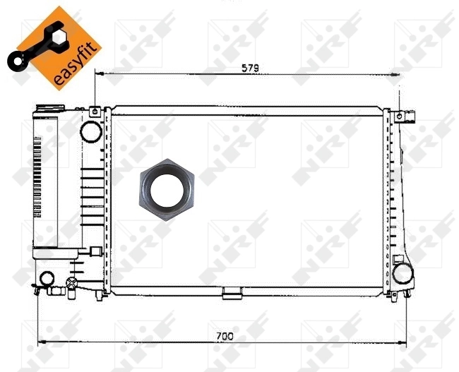 Радиатор 50568 NRF