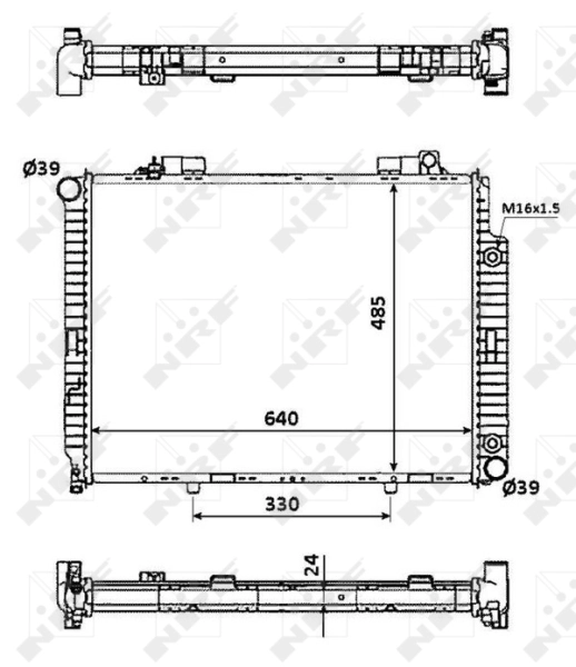 Купить 53945 NRF Радиатор водяной