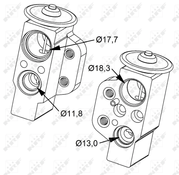 Клапан TRV кондиционера 38476 NRF