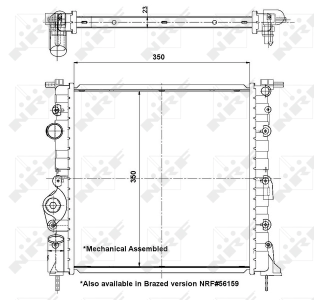 Купить 58196 NRF Радиатор водяной
