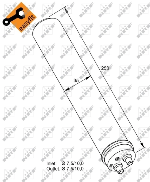 Ресивер кондиционера NRF 33300