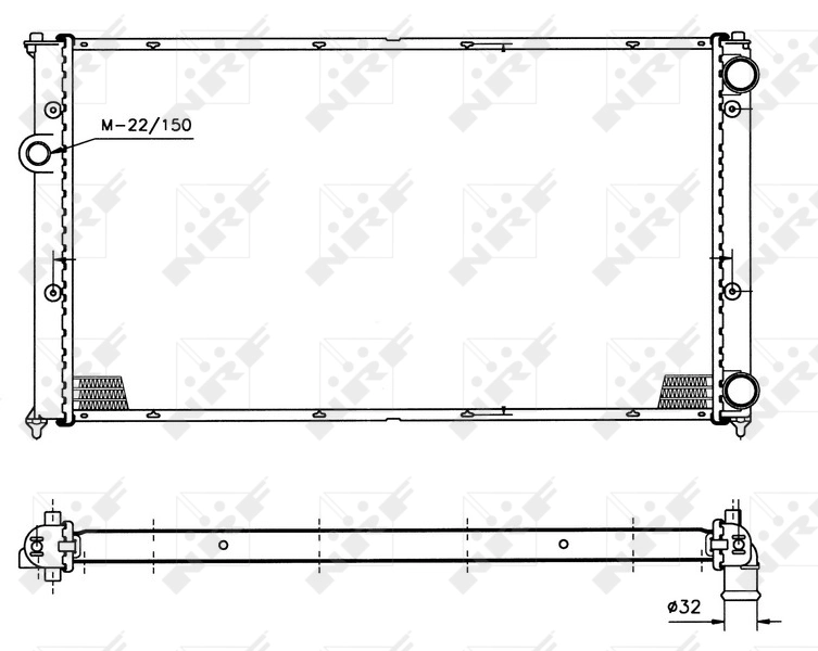Радиатор 50458 NRF