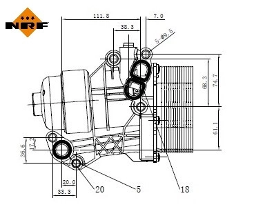 Корпус масляного фильтра 31876 NRF