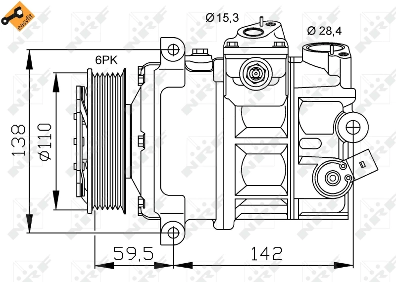 Насос кондиционера NRF 32147