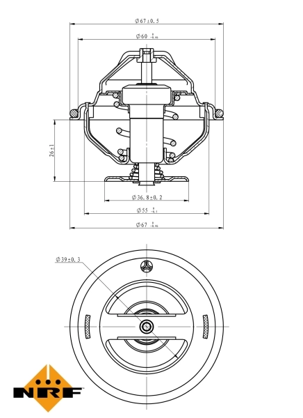 Termostato Renault Clio 3 BR01, CR01