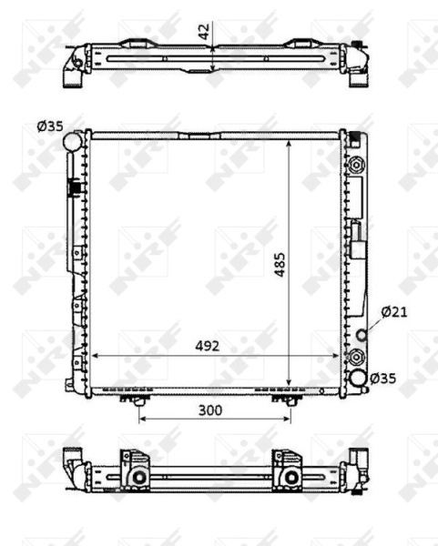 Радиатор охлаждения двигателя Mercedes 1245006202 цена, от 107.15 USD