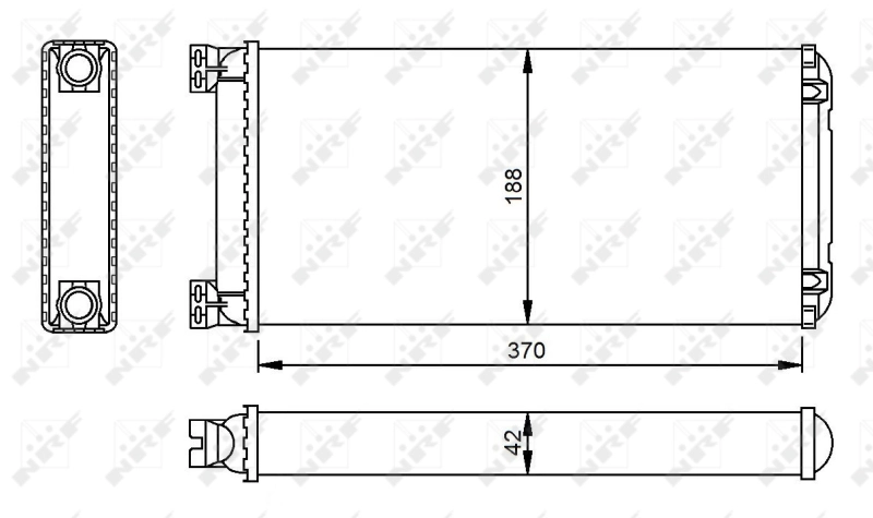 Радиатор отопителя DAF 1454123