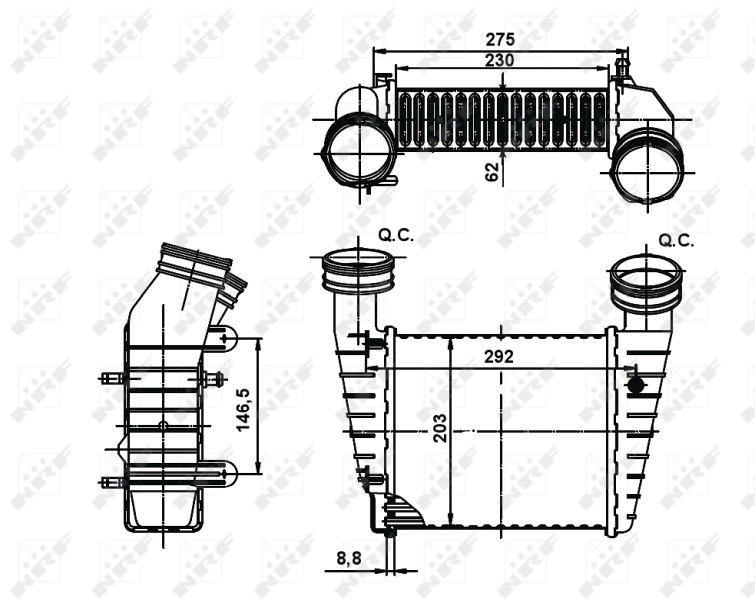 Интеркулер 30138A NRF