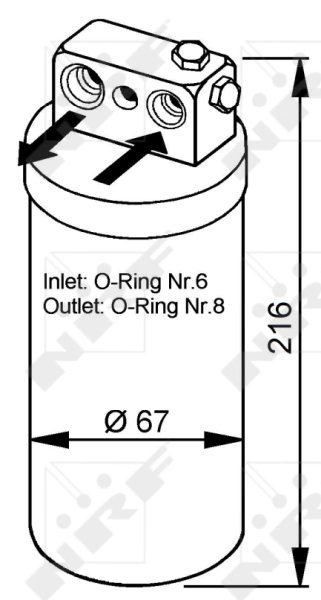 Осушитель кондиционера 33104 NRF