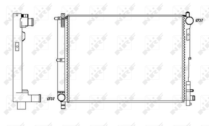 Купить 58263A NRF Радиатор водяной