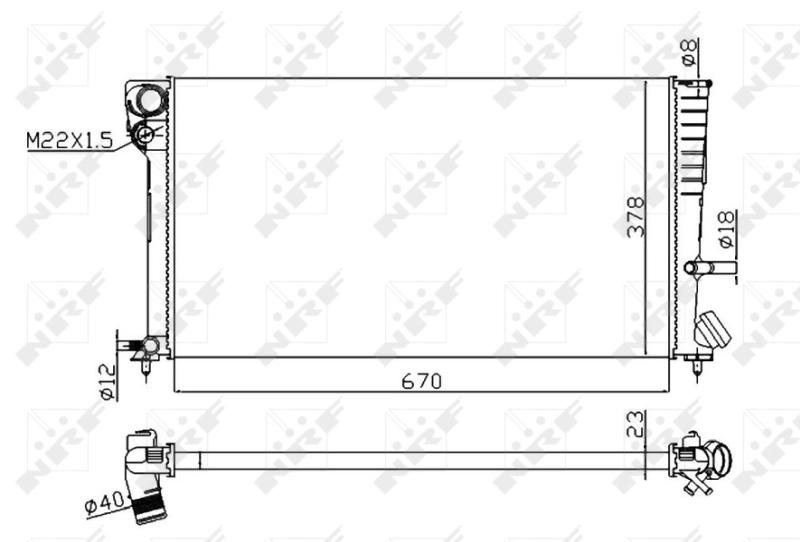 Радиатор охлаждения двигателя Polcar 2350084 цена, от 40.48 USD
