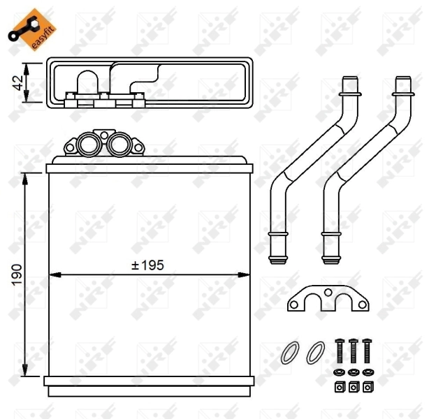 Радиатор отопителя Вольво 440 K