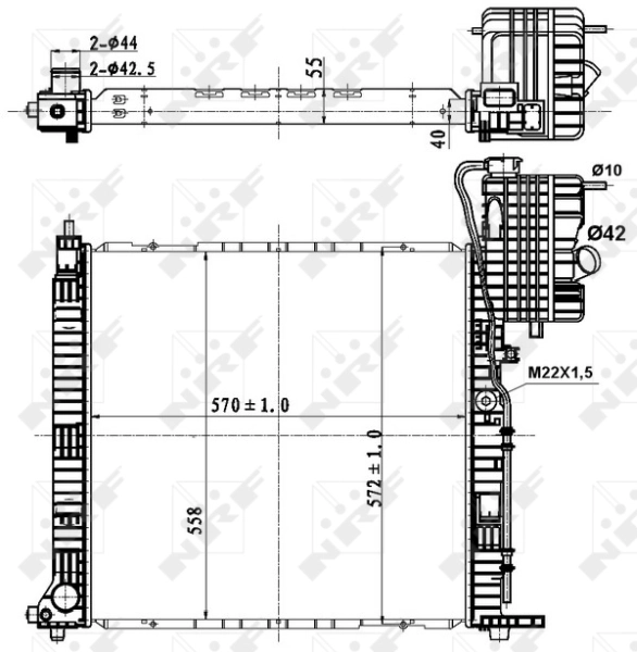 Радиатор 50583 NRF