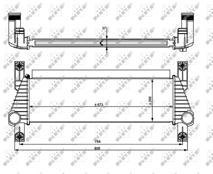 Радиатор интеркуллера AND 3S145002