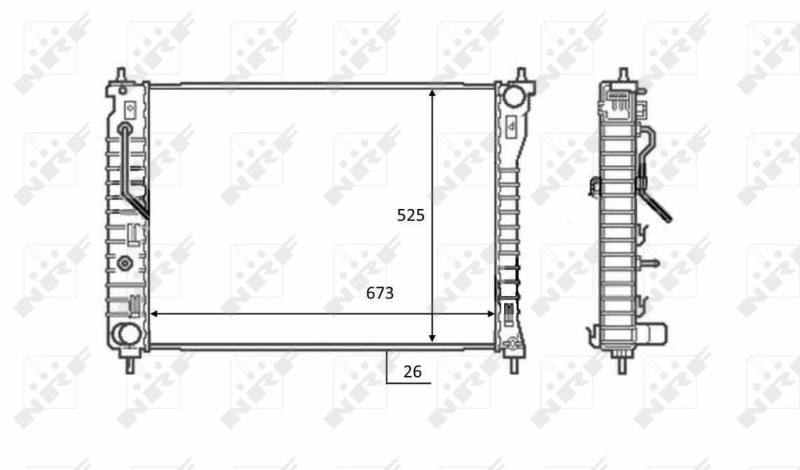 Радиатор охлаждения NRF 58449