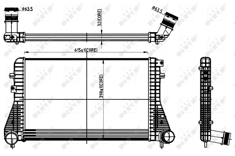 Радиатор интеркуллера NRF 30306