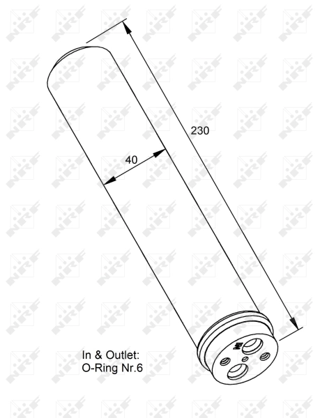Ресивер кондиционера NRF 33230