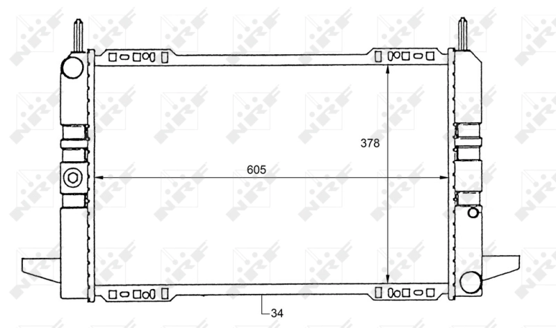Радиатор 50111 NRF