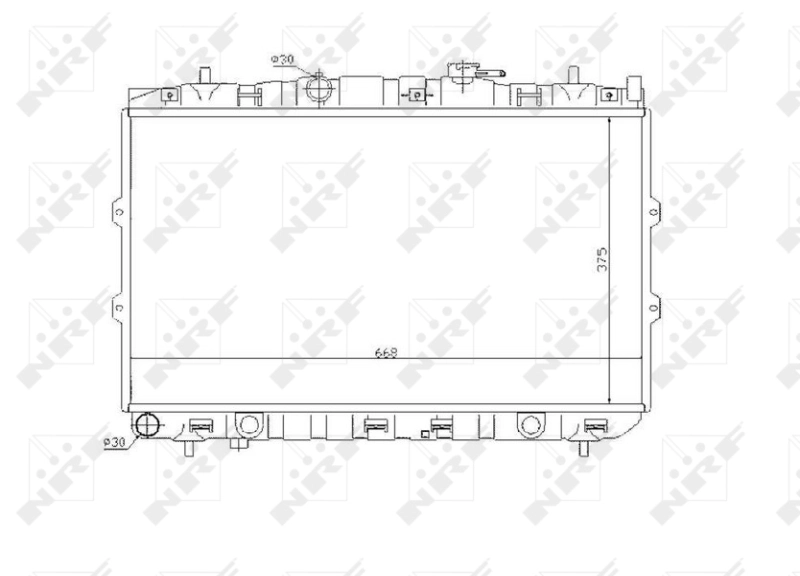 Радиатор охлаждения двигателя Mando DC253102F040 цена, от 90.61 USD