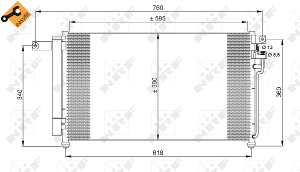 Конденсатор кондиционера Termal 104814 цена, от 71.49 USD