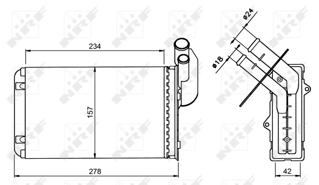 Радиатор печки BR405 Magneti Marelli