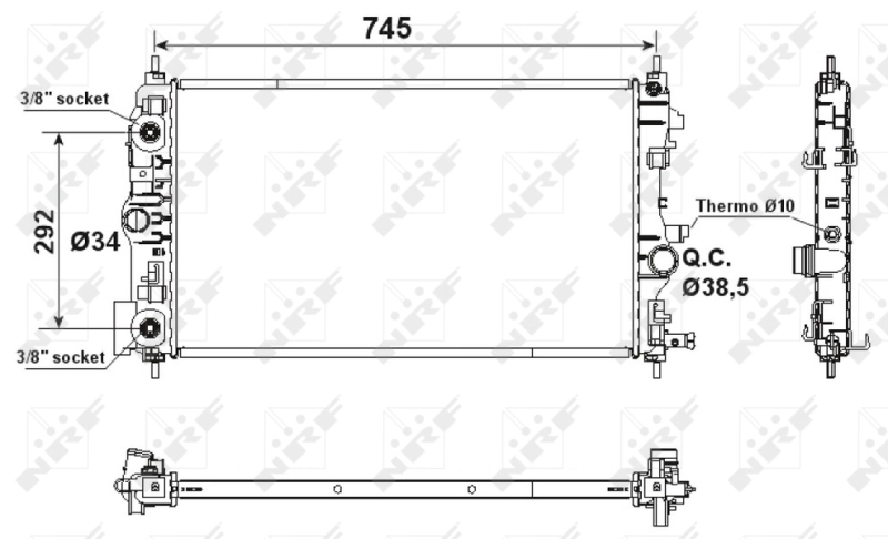 Радиатор 06T121SX18 Uxclent