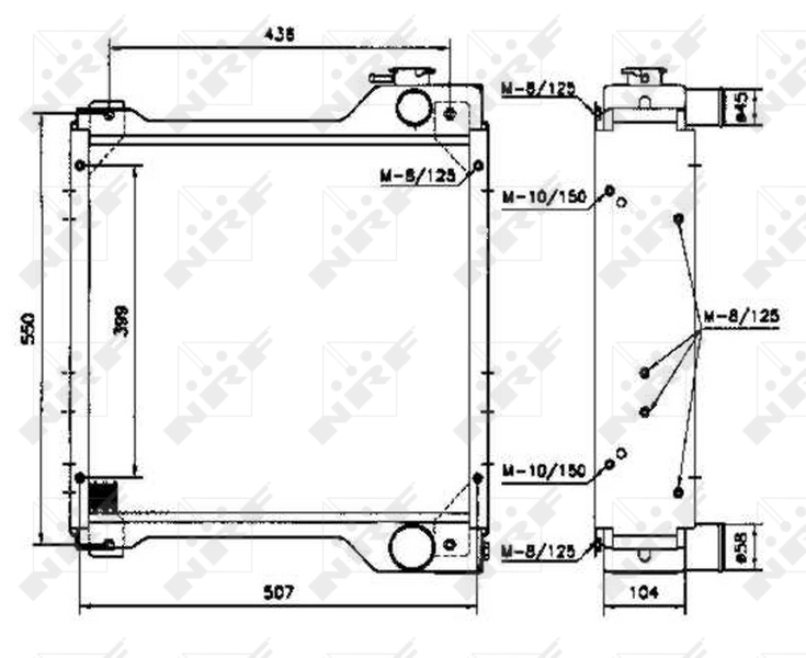 Радиатор 234876A1 NEW Holland